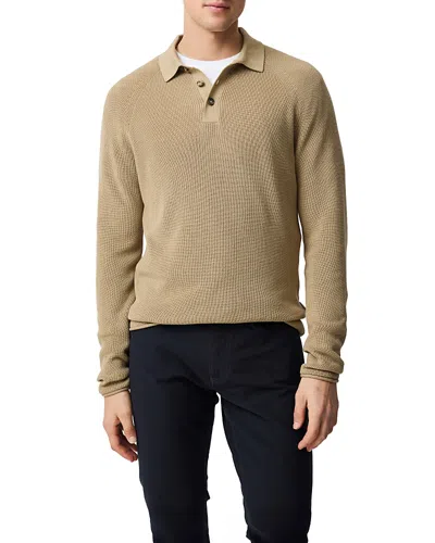 Rodd & Gunn Eastern Bush Regular Fit Knit Long Sleeve Polo Shirt In Brown