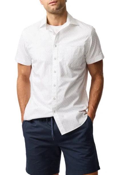 Rodd & Gunn Emerald Hill Short Sleeve Button-up Shirt In White