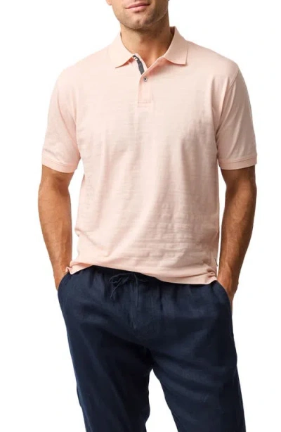 RODD & GUNN RODD & GUNN EVANS BAY STRIPE COTTON PIQUÉ POLO