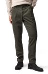 Rodd & Gunn Fielding Pleated Tapered Cotton Twill Chinos In Brown