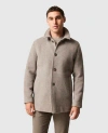 Rodd & Gunn Fitchett Wool Blend Coat In Brown