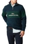 Rodd & Gunn Rodd And Gunn Forester Peak Quarter Zip Sweatshirt In Blue