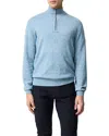 Rodd & Gunn Fortrose 1/4 Zip Knit In Blue
