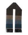 Rodd & Gunn Frankton Stripe Scarf In Gray