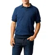 Rodd & Gunn Galdfield Johnny Collar Polo In Blue