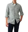 Rodd & Gunn Gebbies Valley Cotton And Linen Plaid Shirt In Green