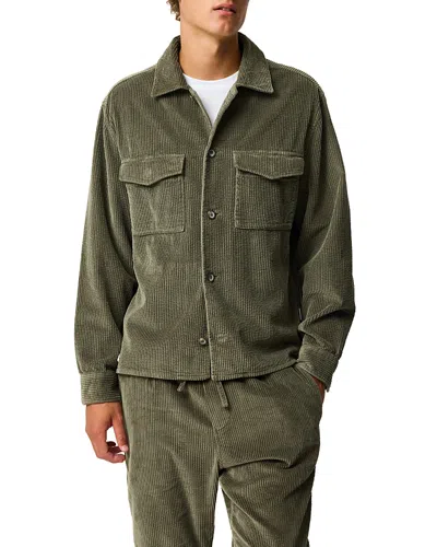 Rodd & Gunn Glendale Cotton Pocket Corduroy Shirt In Green