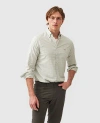 Rodd & Gunn Gunn Check Oxford Sports Fit Shirt In Dusty Sage