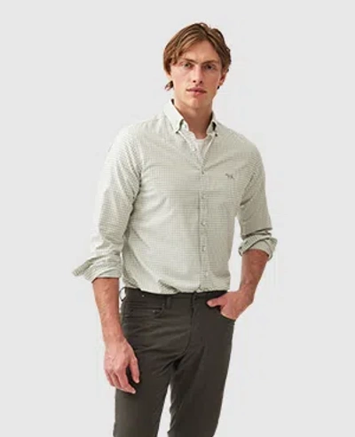 Rodd & Gunn Gunn Check Oxford Sports Fit Shirt In Dusty Sage