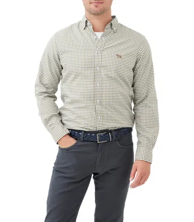 Rodd & Gunn Gunn Check Oxford Sports Fit Shirt In Loden