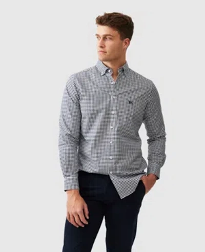 Rodd & Gunn Gunn Check Oxford Sports Fit Button-down Shirt In Gray
