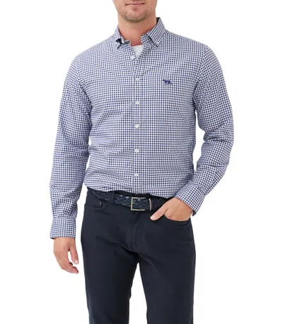 Rodd & Gunn Gunn Check Oxford Sports Fit Shirt In Blue