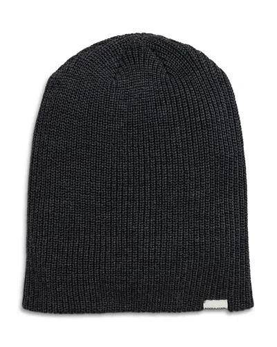 Rodd & Gunn Gunn Merino Wool Beanie In Charcoal