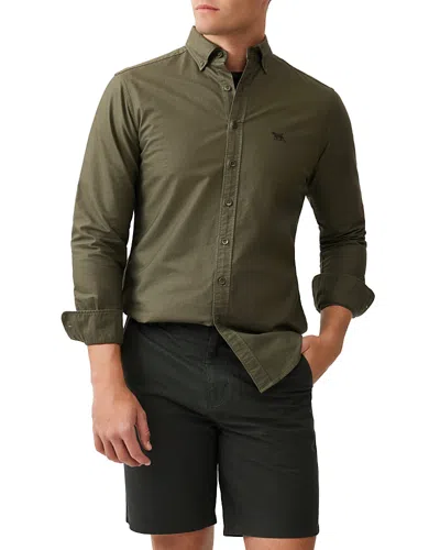 Rodd & Gunn Gunn Oxford Long Sleeve Slim Fit Shirt In Green