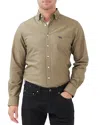 Rodd & Gunn Gunn Oxford Pd Long Sleeve Slim Fit Shirt In Olive