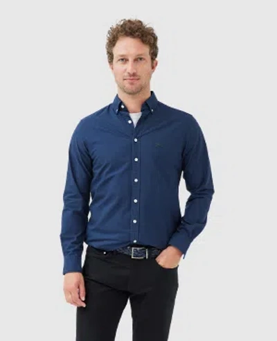 Rodd & Gunn Gunn Oxford Sports Fit Shirt In Navy
