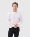 Rodd & Gunn Gunn Oxford Stripe Sports Fit Shirt In Port