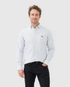 Rodd & Gunn Gunn Oxford Stripe Sports Fit Shirt In Granite