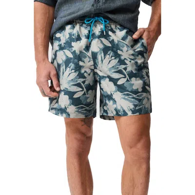 Rodd & Gunn Hardinge Abstract Floral Swim Trunks In Green