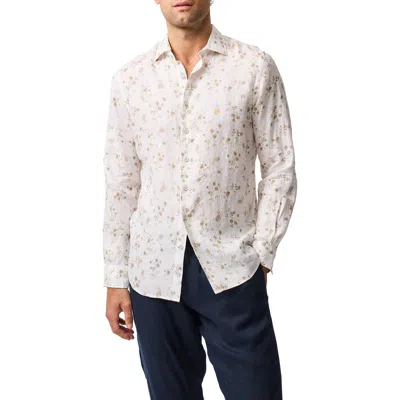 Rodd & Gunn Holmes Hill Floral Button-up Shirt In Gray