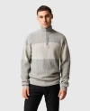 Rodd & Gunn Hudson Half-zip Sweater In Gray