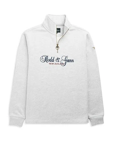 Rodd & Gunn Jubilee Quarter Zip Sweatshirt In White