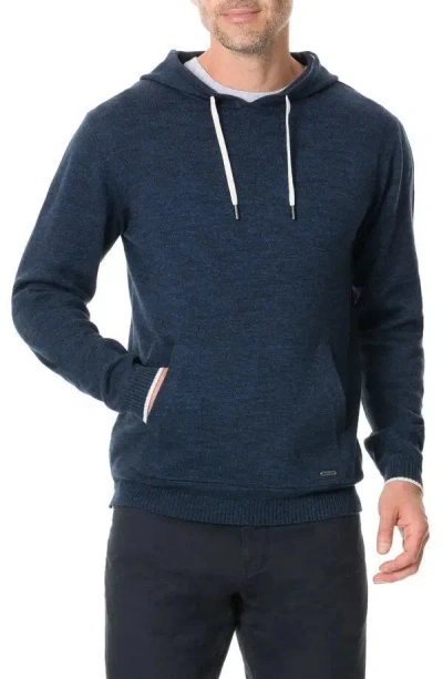 Rodd & Gunn Kingsley Park Hoodie Men's Blue 100% Cotton Long Sleeve Gbo70