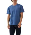 Rodd & Gunn Leith Valley Textured Cotton T-shirt In Blue