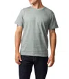 Rodd & Gunn Leith Valley Jacquard Fitted Tee In Gray