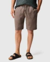 Rodd & Gunn Linen 9" Resort Short In Brown