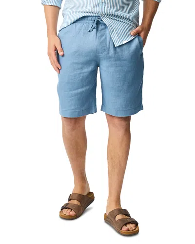 Rodd & Gunn Linen 9 Resort Shorts In Blue