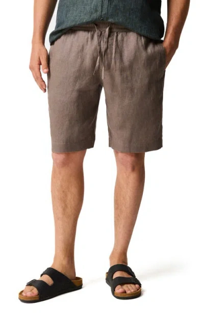 Rodd & Gunn Linen 9 Resort Shorts In Brown