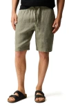 Rodd & Gunn Linen Shorts In Green