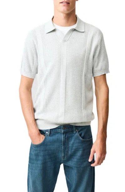 Rodd & Gunn Linwood Knit Cotton Sweater Polo In White