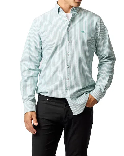 Rodd & Gunn Long Sleeve Oxford Stripe 4 Of Shirt In Green