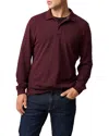 Rodd & Gunn Long Sleeve Sports Fit Gunn Polo In Burgundy