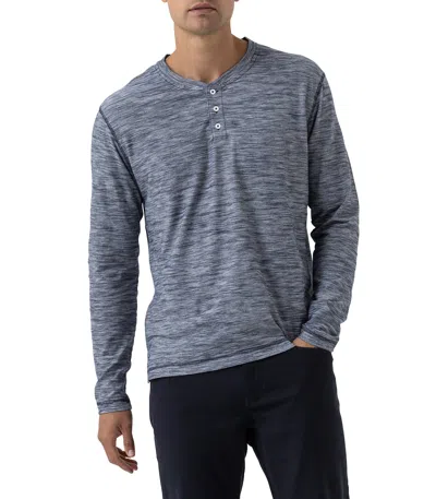 Rodd & Gunn Ls Claremont Henley T-shirt In Blue