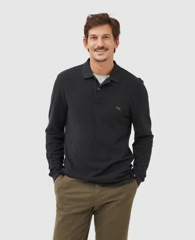 Rodd & Gunn Ls Gunn Polo In Charcoal