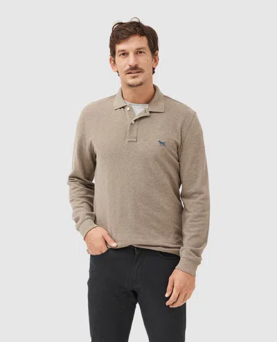 Rodd & Gunn Ls Gunn Polo In Latte