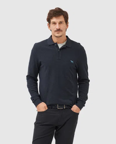 Rodd & Gunn Ls Gunn Polo In Navy