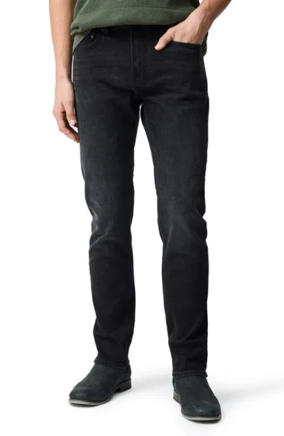 Rodd & Gunn Lyell Tapered Stretch Cotton Jeans In Black