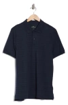Rodd & Gunn Martains Bay Stripe Cotton Polo In Blue