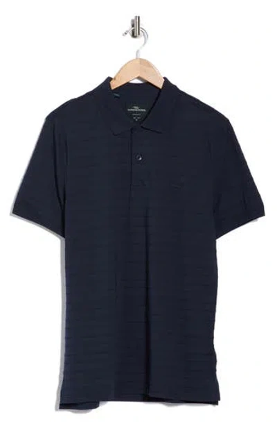 Rodd & Gunn Martains Bay Stripe Cotton Polo In Blue