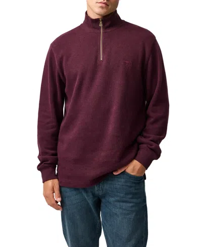 Rodd & Gunn Men's Alton Ave Quarter-zip Sweatshirt In Burgundy