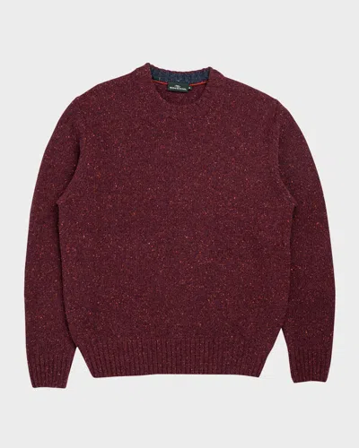 Rodd & Gunn - Cox Road Chunky Crew Neck Knit In Garnet Red Ep1011
