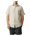 Rodd & Gunn Gowenbridge Regular Fit Short Sleeve Shirt In Gray