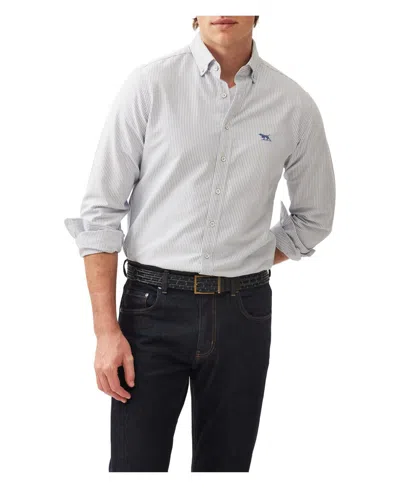 Rodd & Gunn Gunn Oxford Stripe Sports Fit Shirt In Horizon