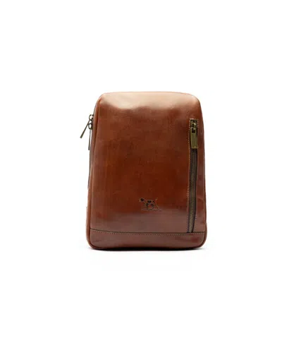 Rodd & Gunn Men's Lincoln Crossbody Leather Satchel In Dark Cognac