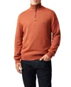 Rodd & Gunn Men's Merrick Bay Quarter-zip Sweater In Brown