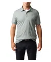 Rodd & Gunn Warren Leaf Jacquard Cotton Polo In Green